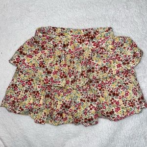 Toddler Girls Floral Skirt